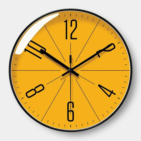 Modern Orange Even Wall Clock - 25cm, 30cm & 35cm
