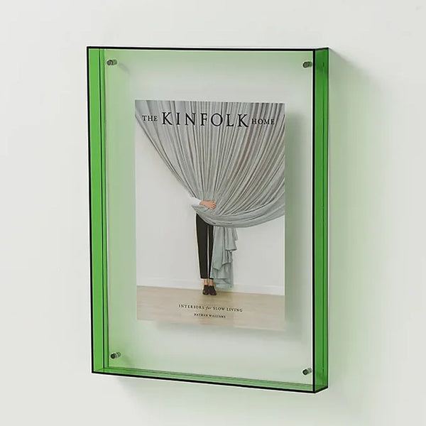 Modern Acrylic Modern Coloured Acrylic Picture Frames - Green, Blue, Yellow, Red, Grey, Orange