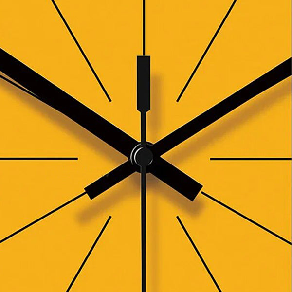 Modern Orange Even Wall Clock - 25cm, 30cm & 35cm