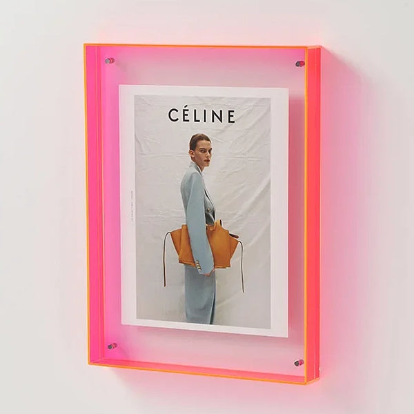 Modern Acrylic Modern Coloured Acrylic Picture Frames - Green, Blue, Yellow, Red, Grey, Orange