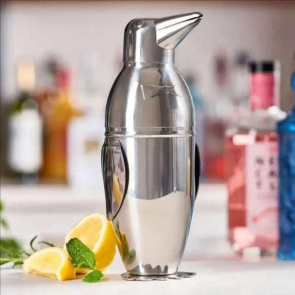 500ml Stainless Steel Penguin Cocktail Shaker 