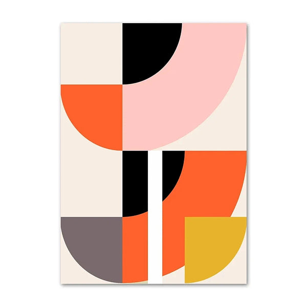 Abstract Colourful Graphic Mid Century Modern Art Prints