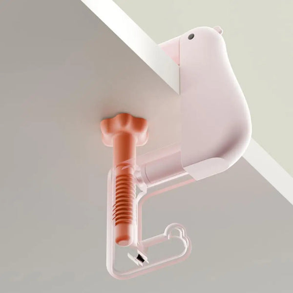 Bird Under Desk Hanger & Shelf Hooks - Flamingo, Gull, Puffin