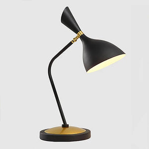 Mid Century Modern Tortona Desk Table Lamp - Black & White