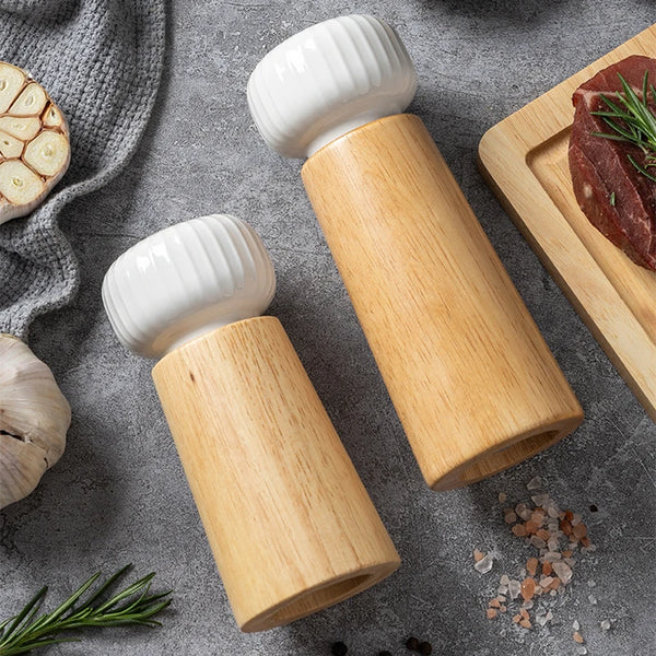 Ceramic Salt & Pepper Grinders - Blue & White - Small & Large