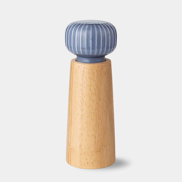 Ceramic Salt & Pepper Grinders - Blue & White - Small & Large