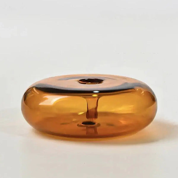 Colour Glass Incense Holders - Orange, Blue, Grey & Clear