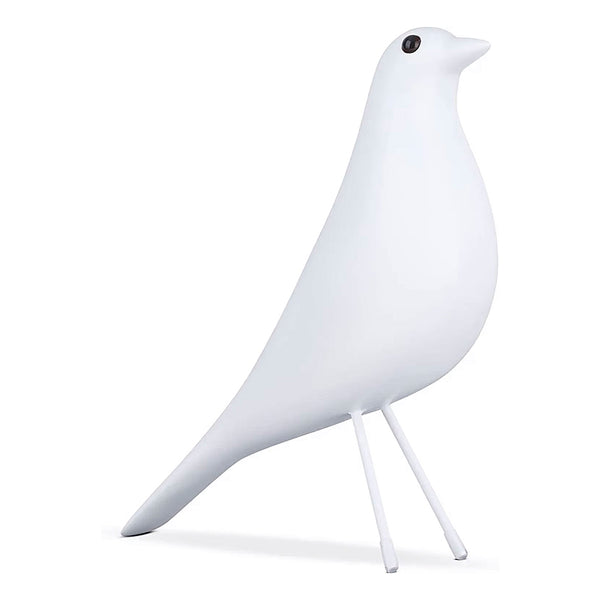 Wooden eames scandi bird ornament - Black, White 