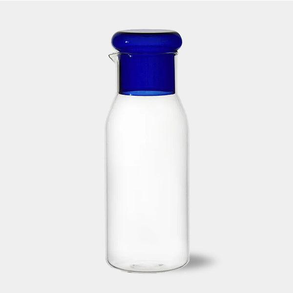 Glass Bottle Carafe Set - 850ml - Blue, Green, Yellow & Grey
