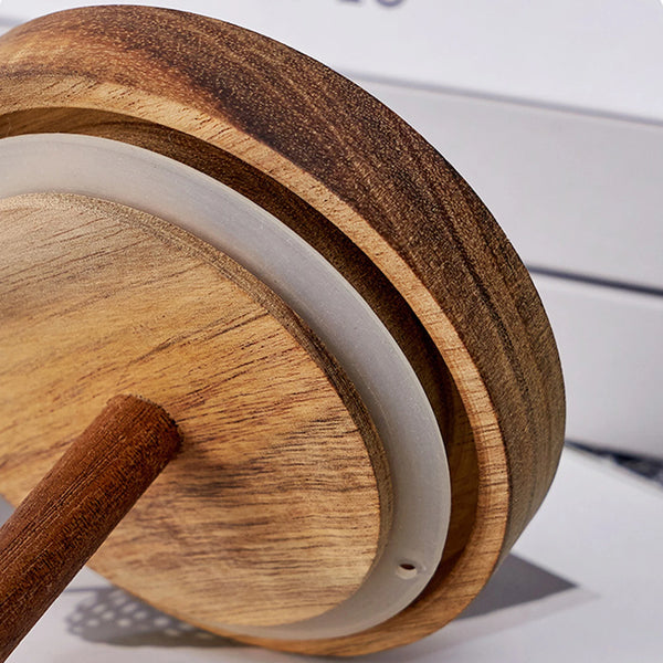 Glass Honey Jar with Wooden Lid and Dipper