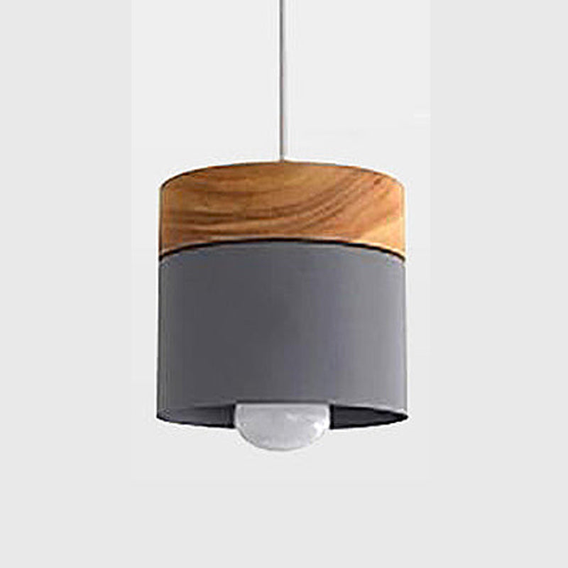 Modern scandi café pendant lights - Grey, White, Yellow