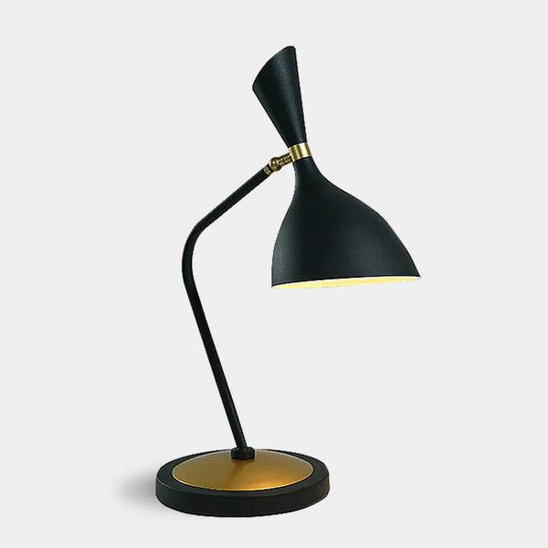 Mid Century Modern Tortona Desk Table Lamp - Black & White