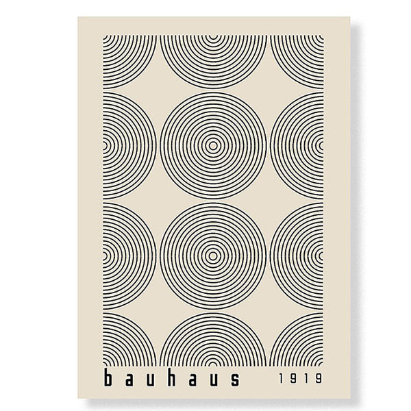 Mid Century Modern Bauhaus Black & White Exhibition Art Prints