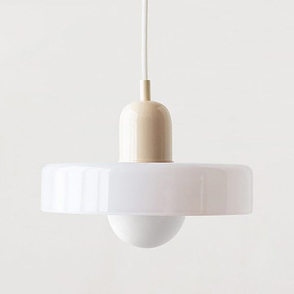 Mid Century Modern Contrast Colour Glass Pendant Lights - 12 Colours