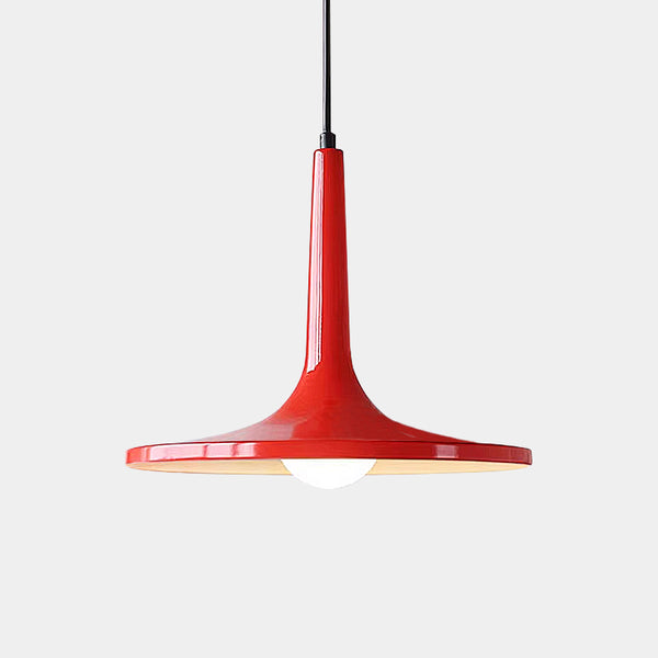 Mid Century Modern Eero Pendant Lights - Red & White