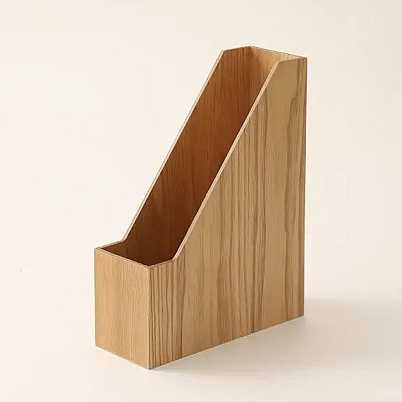 Mid Century Modern Wooden A4 Magazine Files - Ash & Walnut