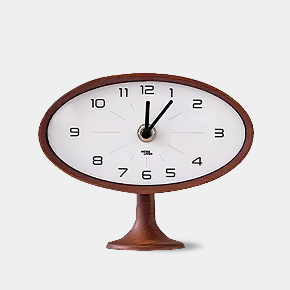 Wooden Astro Table Clock - Mid Century Modern Design