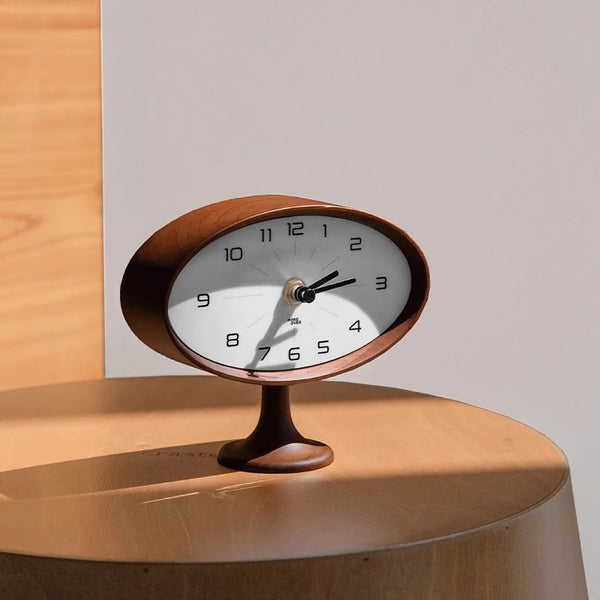 Wooden Astro Table Clock - Mid Century Modern Design