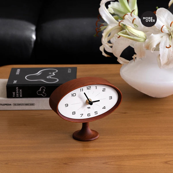 Wooden Astro Table Clock - Mid Century Modern Design