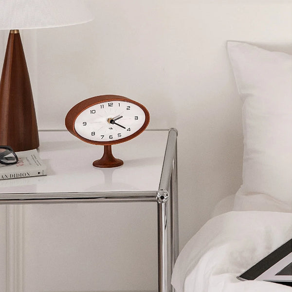 Wooden Astro Table Clock - Mid Century Modern Design