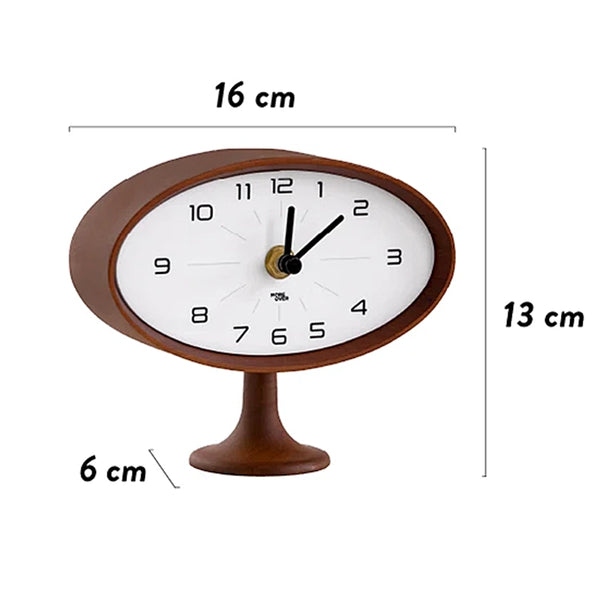 Wooden Astro Table Clock - Mid Century Modern Design