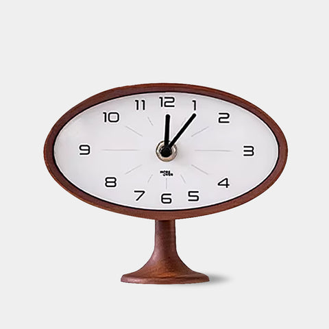 Wooden Astro Table Clock - Mid Century Modern Design