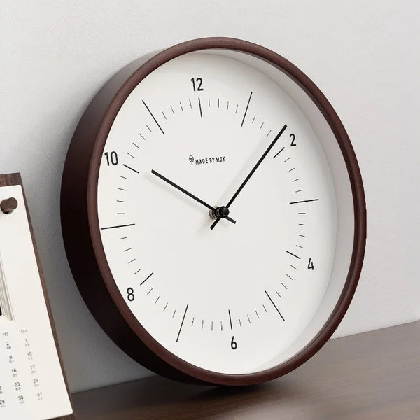 Mid Century Modern Wooden Even Wall Clock - 25cm & 30cm