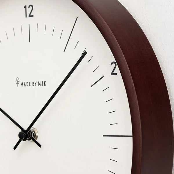 Mid Century Modern Wooden Even Wall Clock - 25cm & 30cm