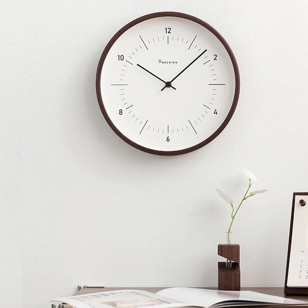 Mid Century Modern Wooden Even Wall Clock - 25cm & 30cm