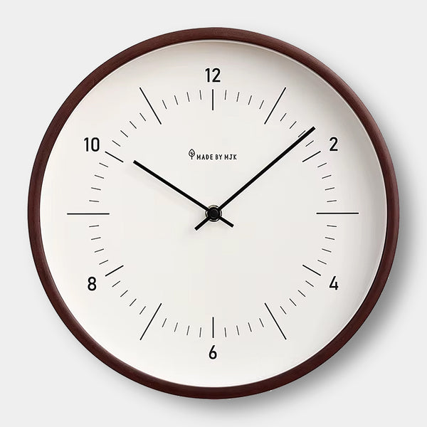 Mid Century Modern Wooden Even Wall Clock - 25cm & 30cm