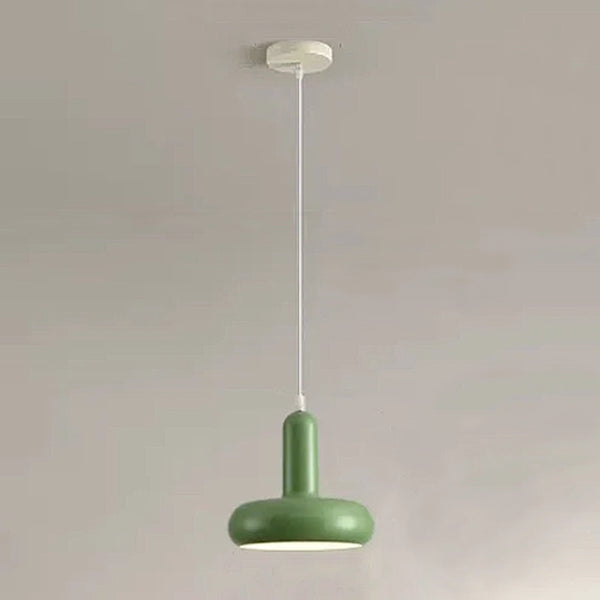 Weimar Pendant Chandelier Lights - White & Green - Straight & Round