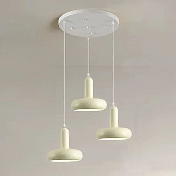 Weimar Pendant Chandelier Lights - White & Green - Straight & Round
