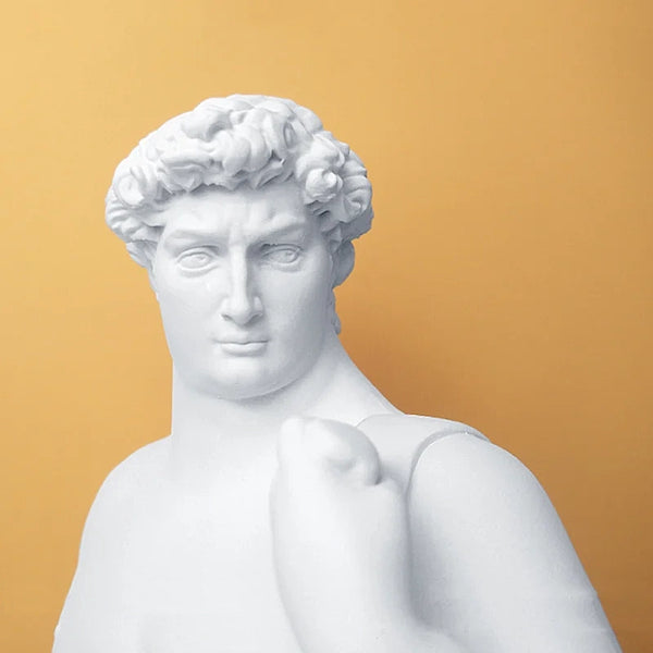 Modern Art Fat Michelangelo's David Statue 35cm