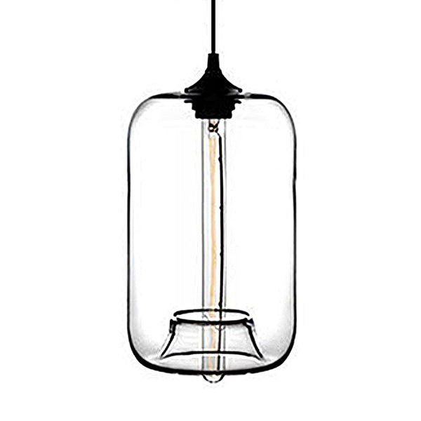 Mid Century Modern Glass Rectangular Pendant Lights - 7 Colours