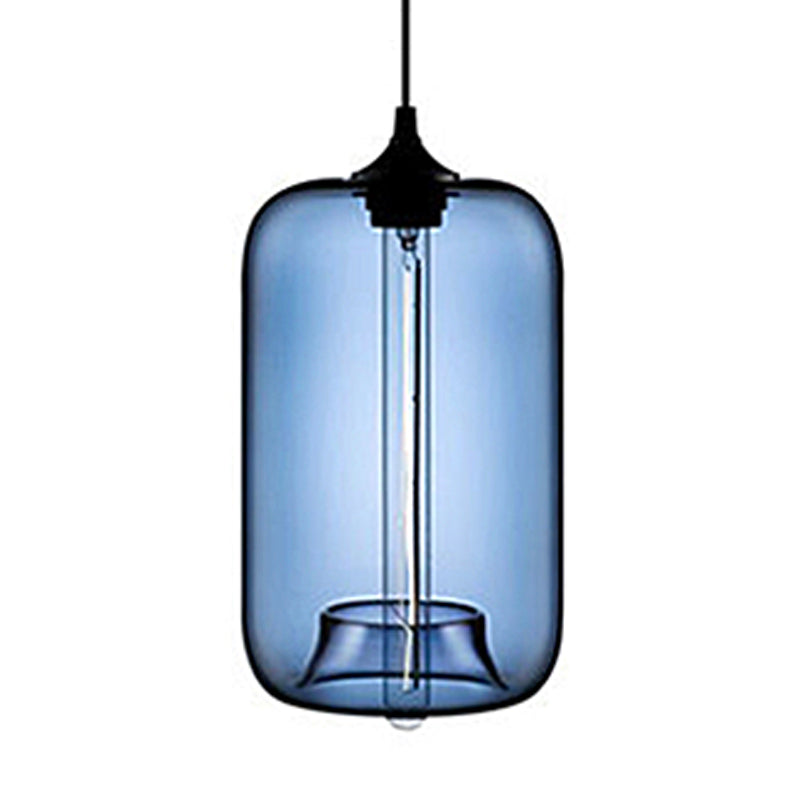 Mid Century Modern Glass Rectangular Pendant Lights - 7 Colours