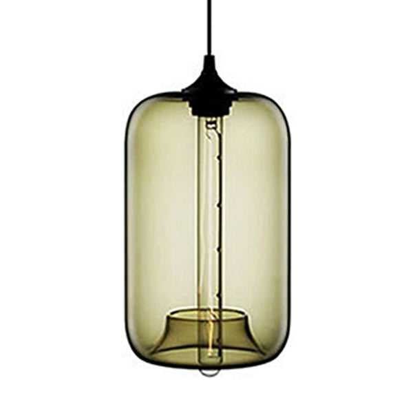Mid Century Modern Glass Rectangular Pendant Lights - 7 Colours