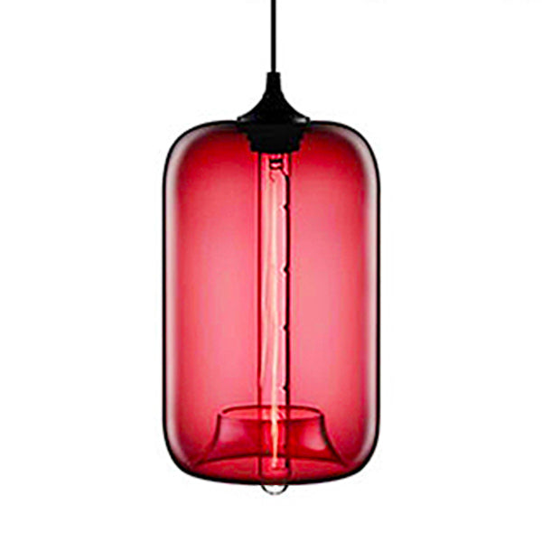 Mid Century Modern Glass Rectangular Pendant Lights - 7 Colours