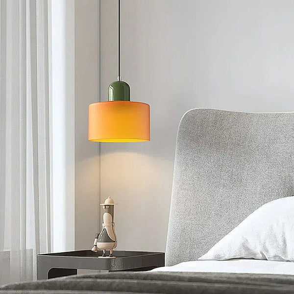 Compact Contrast Colour Glass Pendant Lights - 15 Colour Combinations