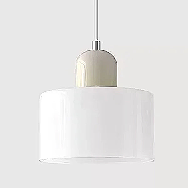 Compact Contrast Colour Glass Pendant Lights - 15 Colour Combinations