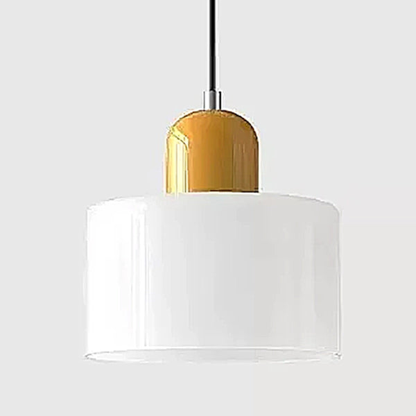 Compact Contrast Colour Glass Pendant Lights - 15 Colour Combinations