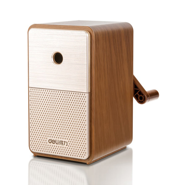 Modern Retro Desktop Pencil Sharpener - Brown, Black