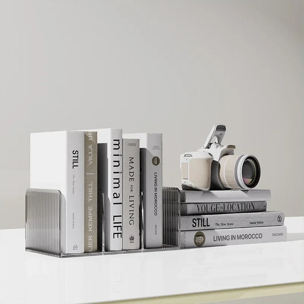 Modern Desktop Perspex Book Stands - Green, Orange, Grey & Clear