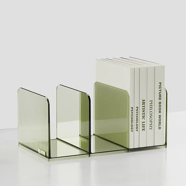 Modern Desktop Perspex Book Stands - Green, Orange, Grey & Clear