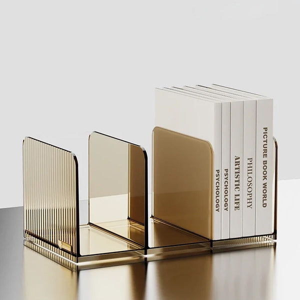 Modern Desktop Perspex Book Stands - Green, Orange, Grey & Clear