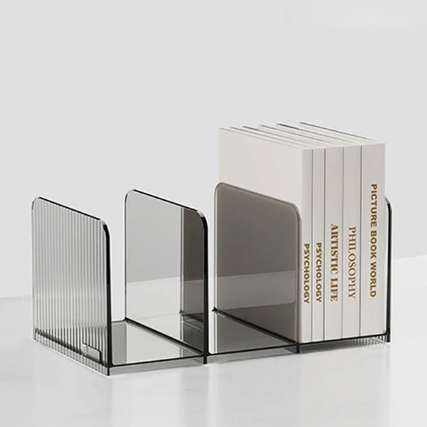 Modern Desktop Perspex Book Stands - Green, Orange, Grey & Clear