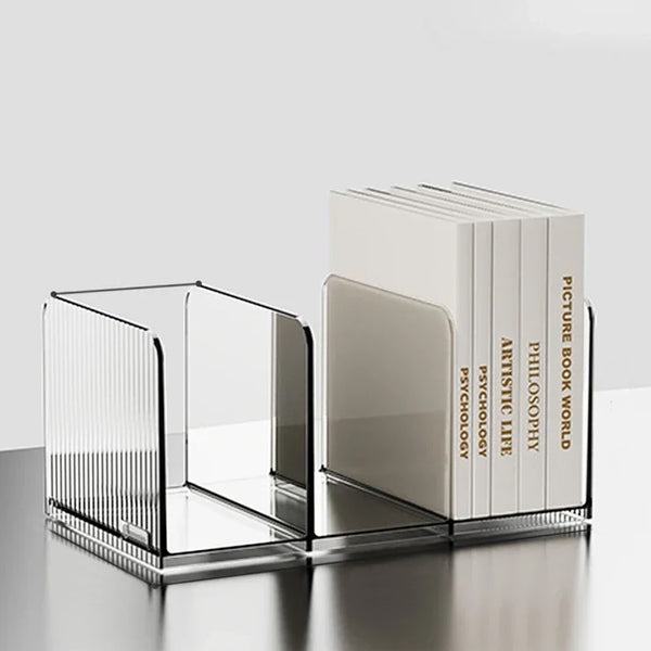 Modern Desktop Perspex Book Stands - Green, Orange, Grey & Clear
