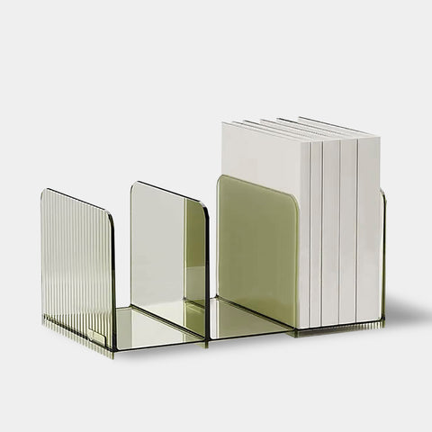 Modern Desktop Perspex Book Stands - Green, Orange, Grey & Clear