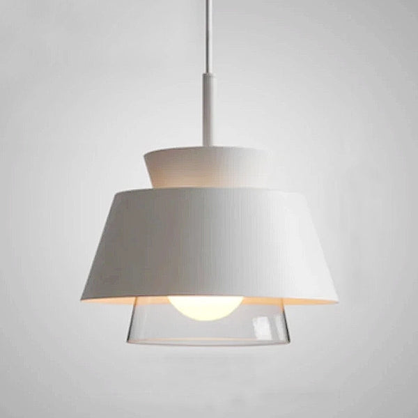 Moderno Metal & Glass Pendant Lights - Black & White
