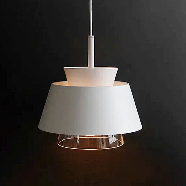 Moderno Metal & Glass Pendant Lights - Black & White