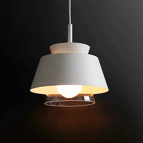 Moderno Metal & Glass Pendant Lights - Black & White